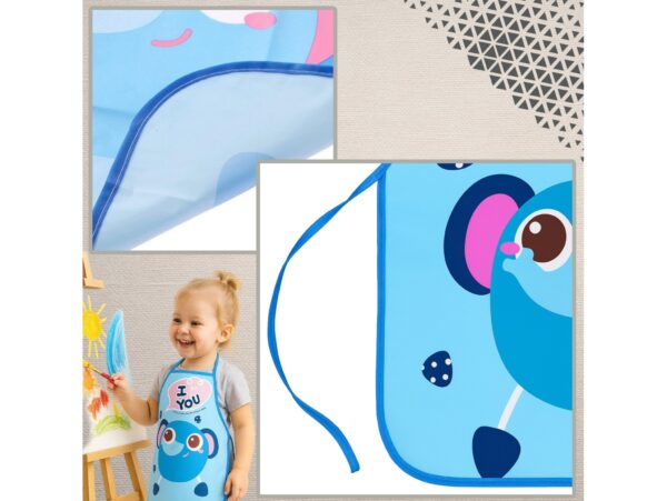 FARTUCH DZIECIĘCY DO PRAC PLASTYCZNYCH FOLIOWY - niebieski