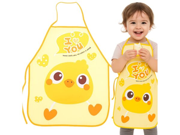 FARTUCH DZIECIĘCY DO PRAC PLASTYCZNYCH FOLIOWY - żółty