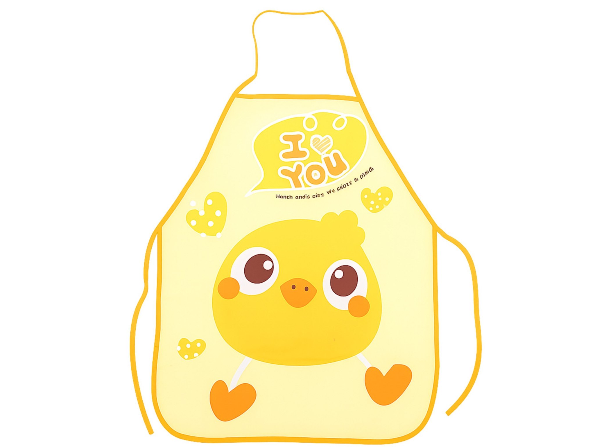 FARTUCH DZIECIĘCY DO PRAC PLASTYCZNYCH FOLIOWY - żółty