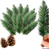 GAŁĄZKA SZTUCZNA ŚWIERKOWA 23CM ZESTAW 12SZT