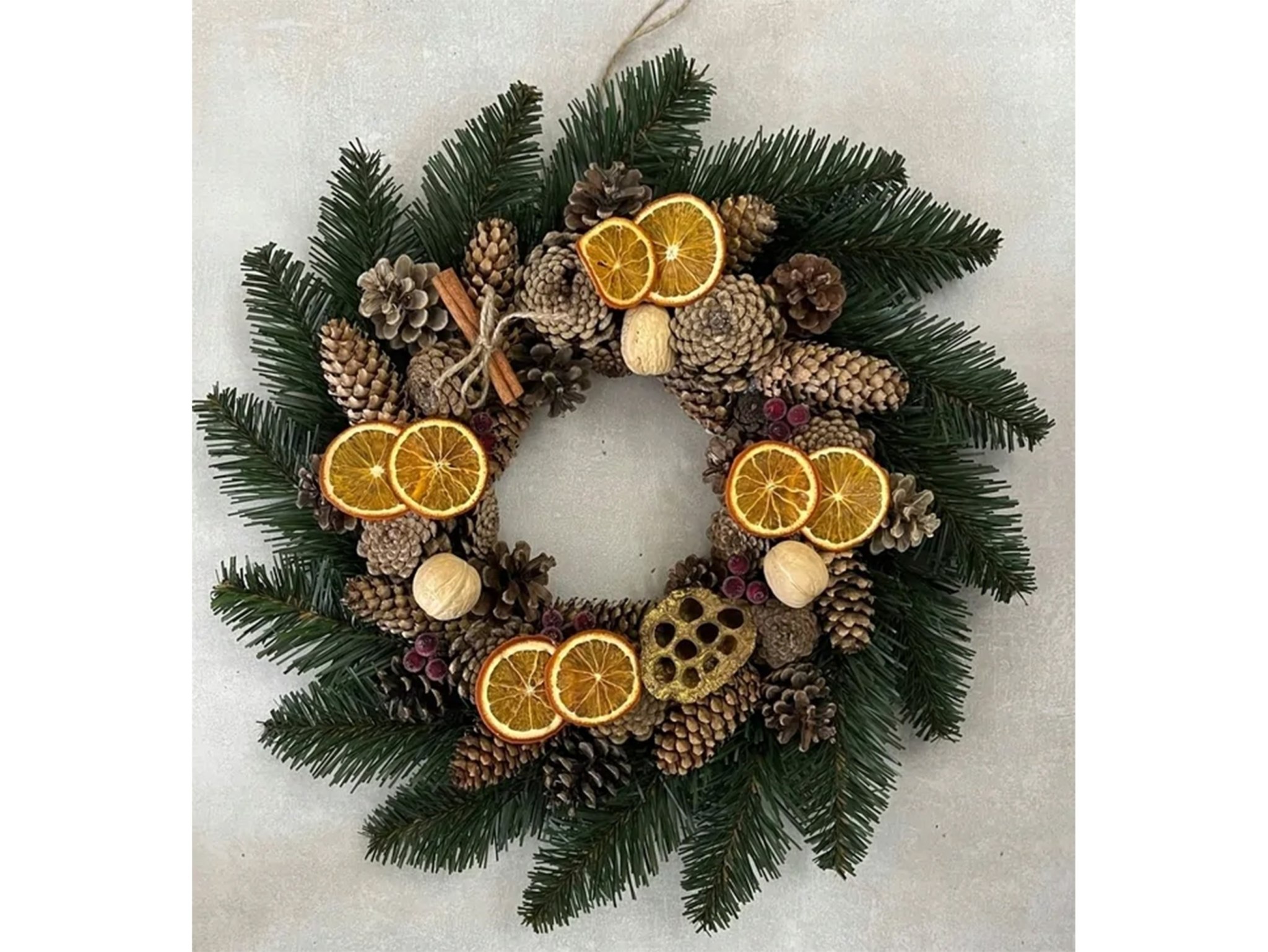 GAŁĄZKA SZTUCZNA ŚWIERKOWA 23CM ZESTAW 12SZT