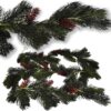 GIRLANDA SOSNA Z SZYSZKAMI SZTUCZNA 170CM