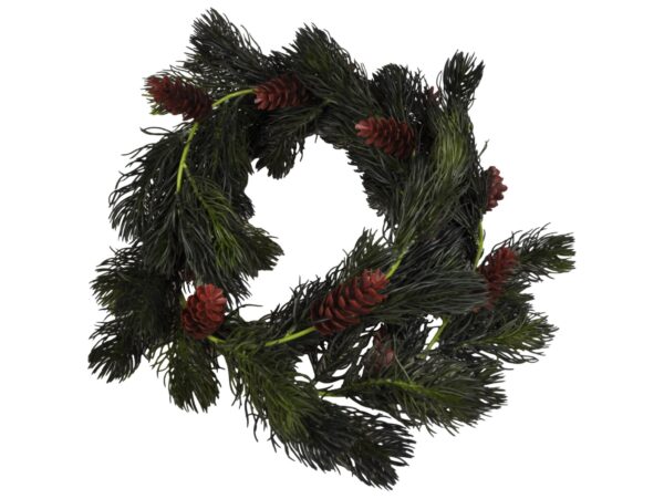 GIRLANDA SOSNA Z SZYSZKAMI SZTUCZNA 170CM