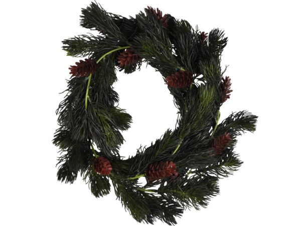 GIRLANDA SOSNA Z SZYSZKAMI SZTUCZNA 170CM