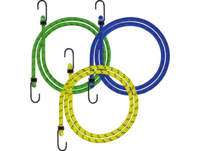 GUMY BAGAŻOWE 110CM 3SZT - niebieski, zielony, zółty