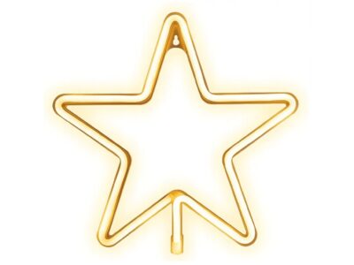 GWIAZDA LED NA CZUBEK CHOINKI OKNO ŚCIANĘ 27CM