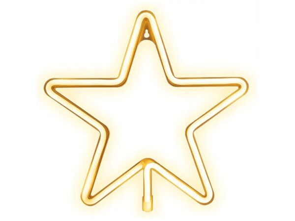 GWIAZDA LED NA CZUBEK CHOINKI OKNO ŚCIANĘ 27CM