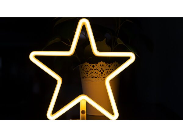 GWIAZDA LED NA CZUBEK CHOINKI OKNO ŚCIANĘ 27CM