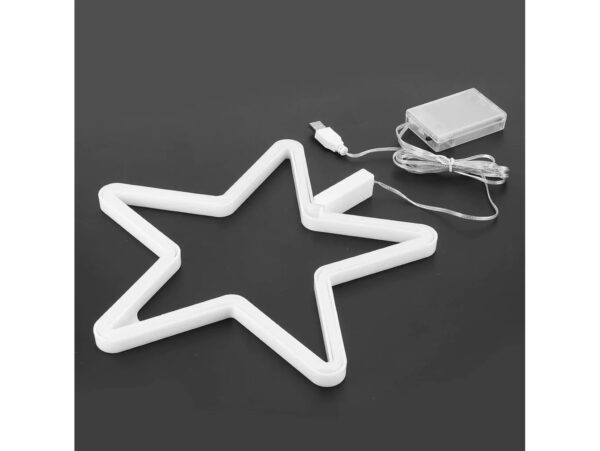 GWIAZDA LED NA CZUBEK CHOINKI OKNO ŚCIANĘ 27CM