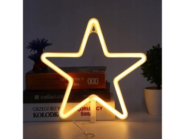 GWIAZDA LED NA CZUBEK CHOINKI OKNO ŚCIANĘ 27CM