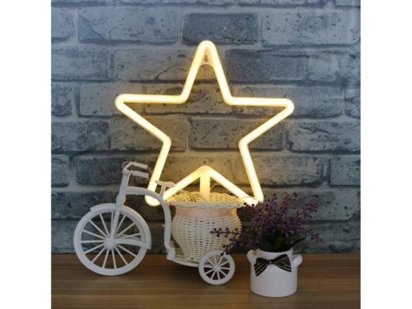 GWIAZDA LED NA CZUBEK CHOINKI OKNO ŚCIANĘ 27CM