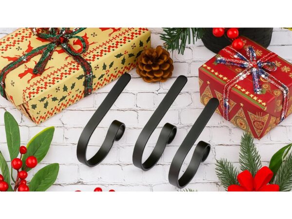 HAK HACZYK WIESZAK NA SKARPETĘ MIKOŁAJA 13x7CM - czarny