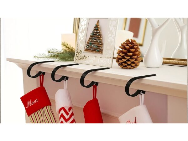 HAK HACZYK WIESZAK NA SKARPETĘ MIKOŁAJA 13x7CM - czarny