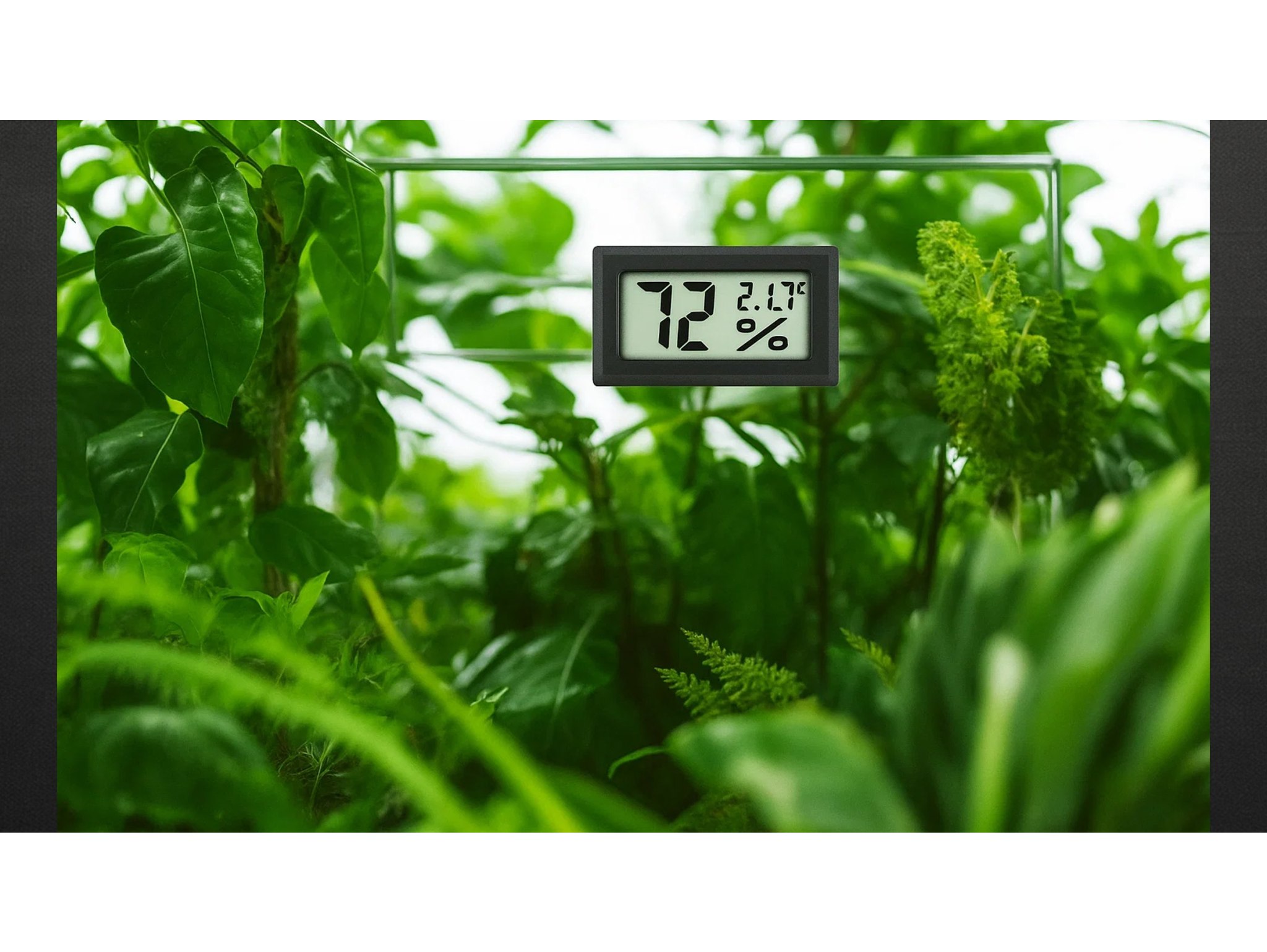 HIGROMETR TERMOMETR BEZ SONDY - czarny