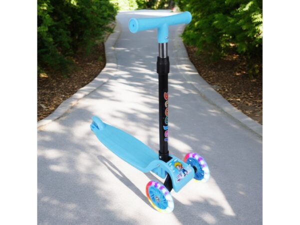 HULAJNOGA SKŁADANA 3 KOŁA - niebieski