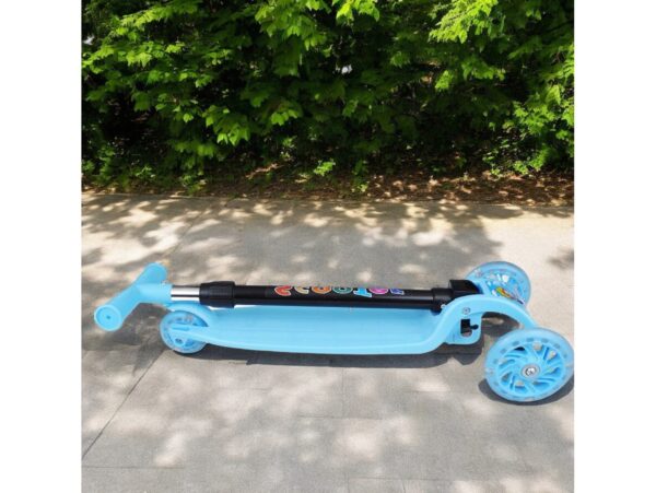 HULAJNOGA SKŁADANA 3 KOŁA - niebieski