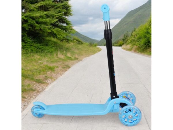 HULAJNOGA SKŁADANA 3 KOŁA - niebieski