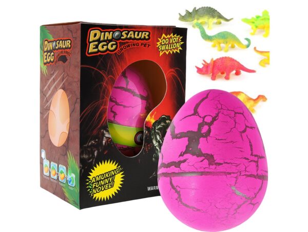 JAJKO ROSNĄCEGO DINOZAURA 5,5CM - różowy