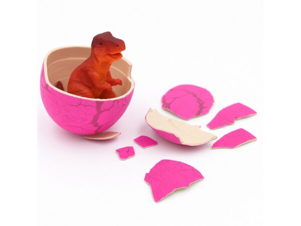 JAJKO ROSNĄCEGO DINOZAURA 5,5CM - różowy