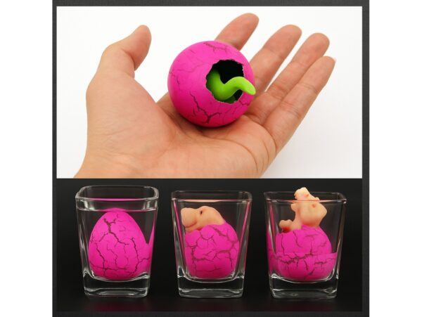 JAJKO ROSNĄCEGO DINOZAURA 5,5CM - różowy