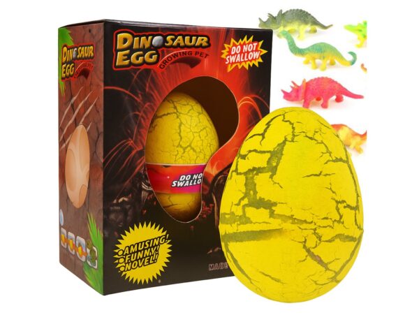 JAJKO ROSNĄCEGO DINOZAURA 5,5CM - żółty
