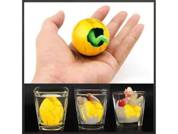 JAJKO ROSNĄCEGO DINOZAURA 5,5CM - żółty