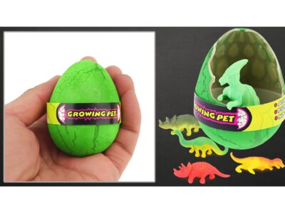 JAJKO ROSNĄCEGO DINOZAURA 5,5CM - zielony