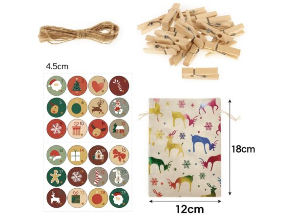 KALENDARZ ADWENTOWY DIY WORECZKI