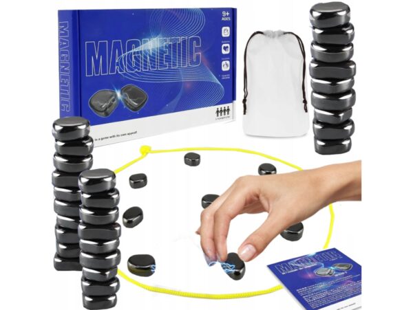 KAMIENIE KAMYCZKI SZACHY MAGNETYCZNE GRA 30 KAMYCZKÓW