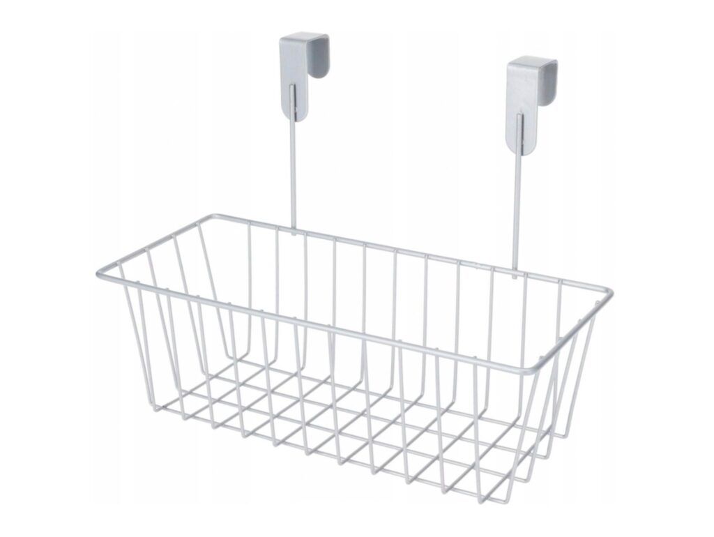 KOSZYK WISZĄCY DO SZAFKI ORGANIZER METALOWY NA DRZWI DO ŁAZIENKI KUCHNI