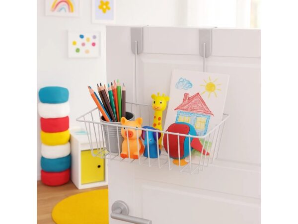 KOSZYK WISZĄCY DO SZAFKI ORGANIZER METALOWY NA DRZWI DO ŁAZIENKI KUCHNI