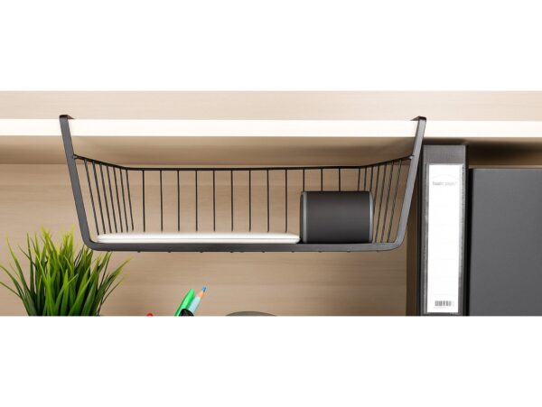 KOSZYK WISZĄCY DO SZAFY PODWIESZANY - 32x25x10cm czarny