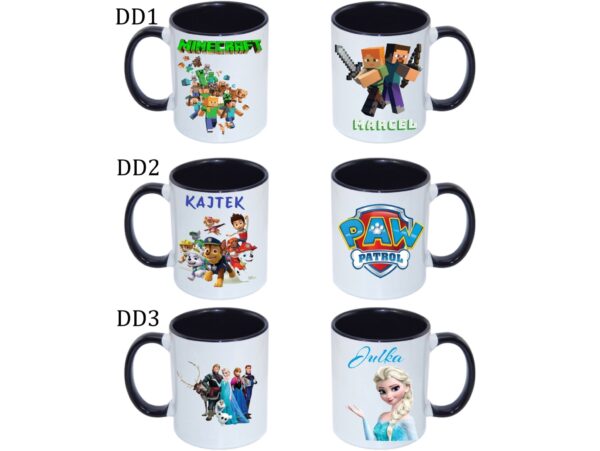 KUBEK DO SUBLIMACJI 330ML CZARNY UCHWYT