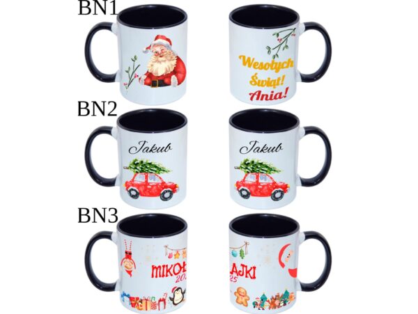 KUBEK DO SUBLIMACJI 330ML CZARNY UCHWYT