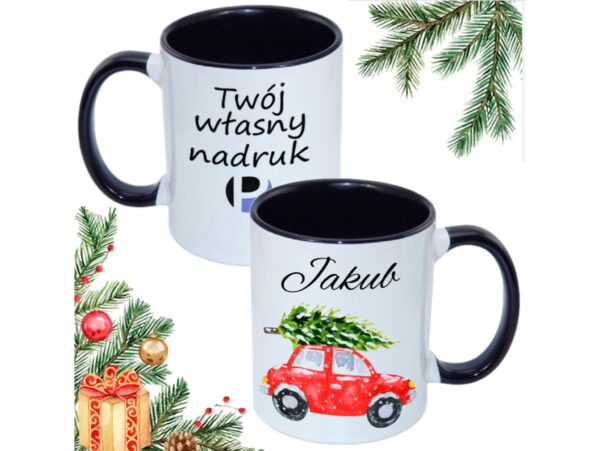 KUBEK DO SUBLIMACJI 330ML CZARNY UCHWYT