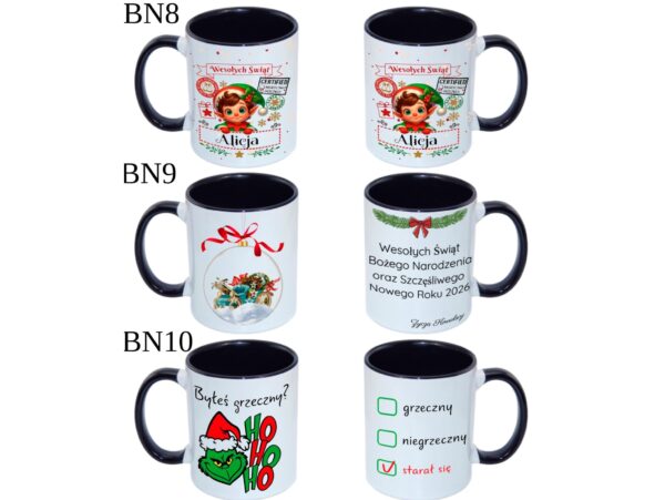 KUBEK DO SUBLIMACJI 330ML CZARNY UCHWYT