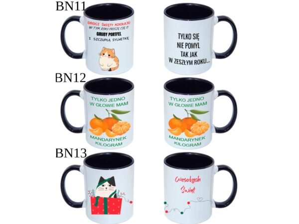 KUBEK DO SUBLIMACJI 330ML CZARNY UCHWYT