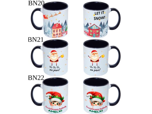 KUBEK DO SUBLIMACJI 330ML CZARNY UCHWYT