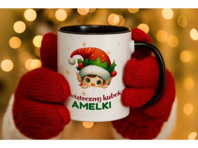 KUBEK DO SUBLIMACJI 330ML CZARNY UCHWYT