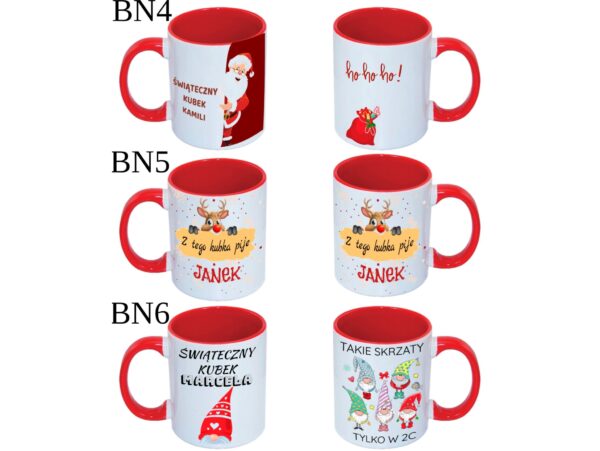 KUBEK DO SUBLIMACJI 330ML CZERWONY UCHWYT