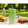 KUBEK TERMICZNY ZE SŁOMKĄ 1200ML - zielony