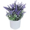 KWIATY SZTUCZNE W DONICZCE LAWENDA 21CM