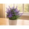 KWIATY SZTUCZNE W DONICZCE LAWENDA 21CM