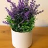 KWIATY SZTUCZNE W DONICZCE LAWENDA 21CM