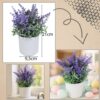KWIATY SZTUCZNE W DONICZCE LAWENDA 21CM