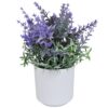 KWIATY SZTUCZNE W DONICZCE LAWENDA 21CM