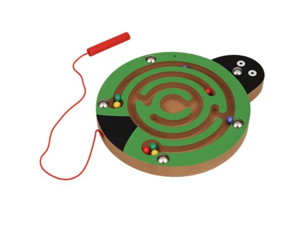 LABIRYNT MAGNETYCZNY GRA ZRĘCZNOŚCIOWA - biedronka zielona