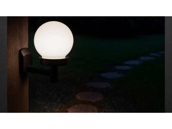 LAMPA OGRODOWA SOLARNA KULA KINKIET 12CM