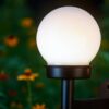 LAMPA OGRODOWA SOLARNA KULA KINKIET 12CM