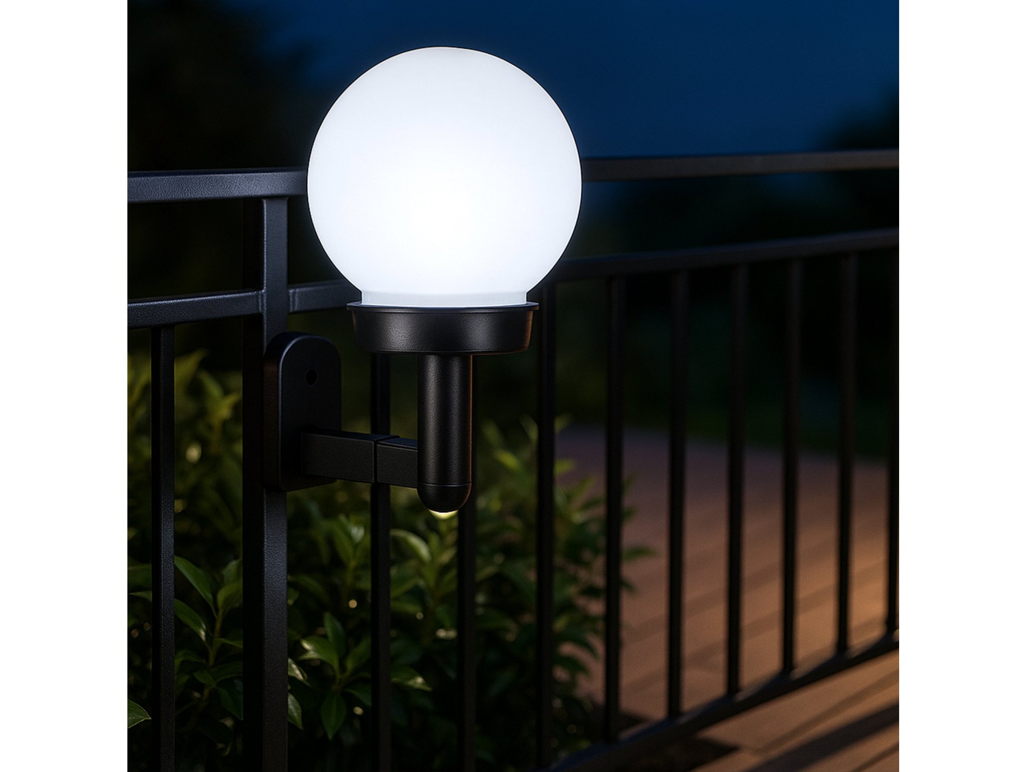 LAMPA OGRODOWA SOLARNA KULA KINKIET 12CM